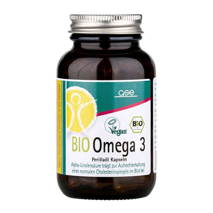 BIO Omega 3 Perillový olej, rostlinná omega-3 kyselina alfa-linolenová, 150 tablet à 600 mg, veganský