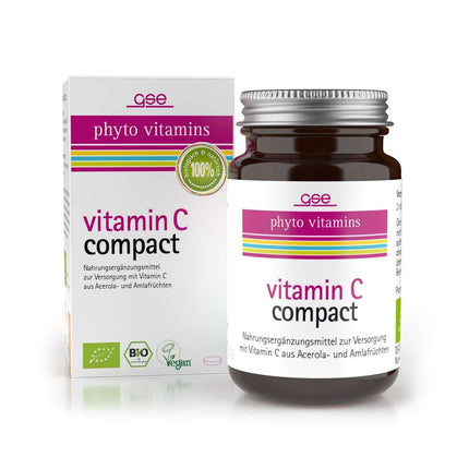 Vitamine C Compact BIO, 60 comprimés à 500mg (30g), végétalien (I.900.0204)