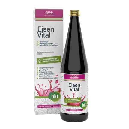 BIO Eisen Vital Complex, Flasche à 330ml, vegan, laktosefrei (I.900.0206)