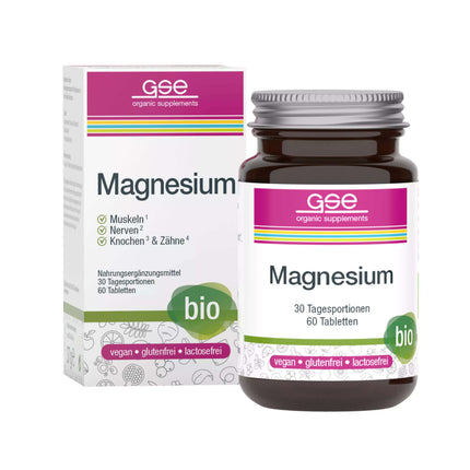 BIO Magnesium Compact, 60 tablets of 615 mg (30 g), gluten- and lactose-free (I.900.0207)