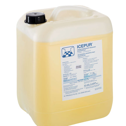 ICEPUR Limpador Desinfetante Concentrado Recipiente de 10 l, dissolvente de proteínas e gorduras