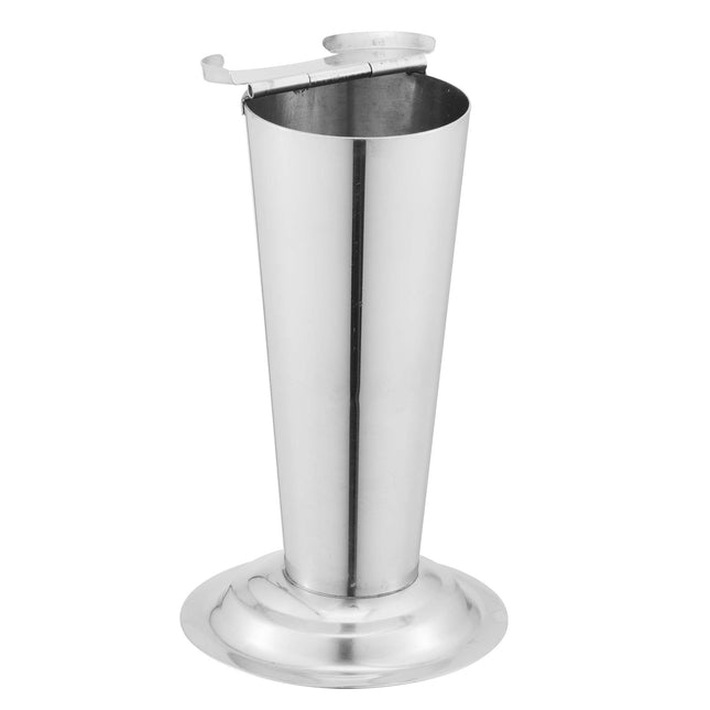 Stainless steel stand cylinder for scissors, 4 cm diameter x 11 cm high
