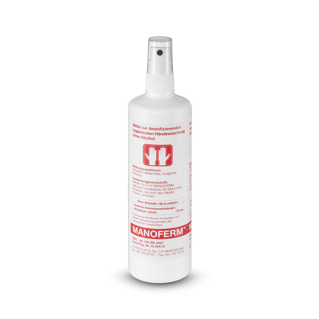 Manoferm, hand disinfectant without alcohol, 250 ml pump spray (P.100.0562)