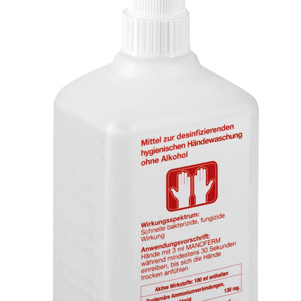 Manoferm 500 ml steklenička z dozirno črpalko za razkuževanje kože