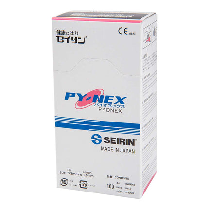 SEIRIN Pyonex aiguilles permanentes pour l'oreille et le corps, 100 pièces par boîte (A.220.0010.K)