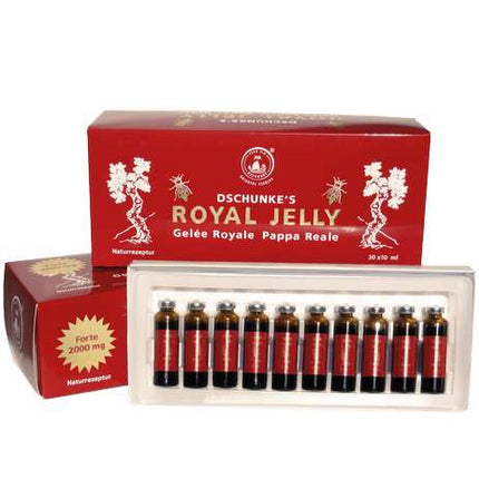 Dschunkes Royal Jelly Forte, 30 ampuliek na pitie po 10 ml